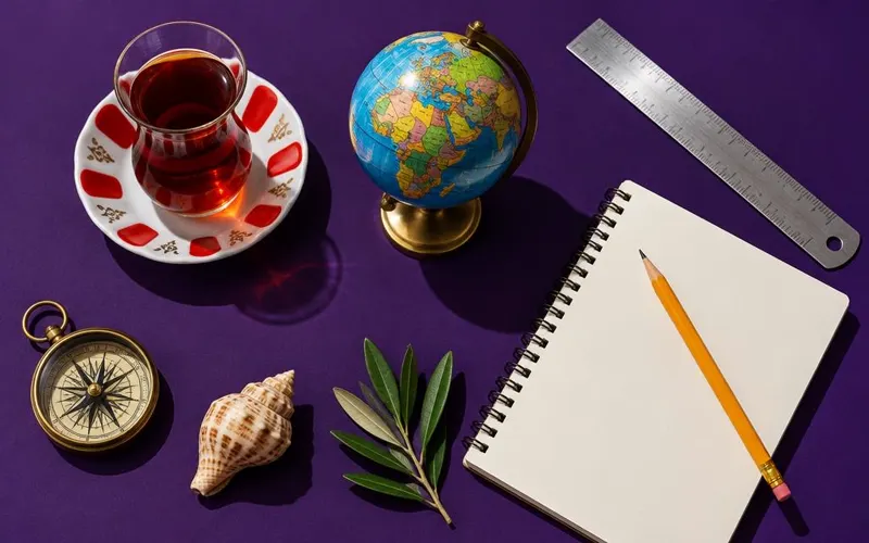 Çay, dünya küresi ve not defteriyle günlük hayattan keşfe uzanan merak
